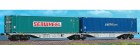 40272 ACME Articulated Container car type Sggmrss 90 of LOTRAs loaded with containers